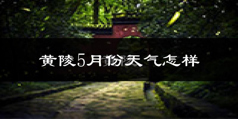 黄陵县5月份天气如何?很热吗?