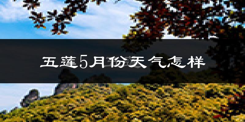五莲县5月份天气如何?很热吗?