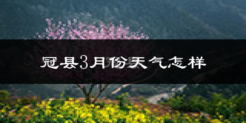 冠县3月份天气如何?冷吗?过去两年3月天气数据分析