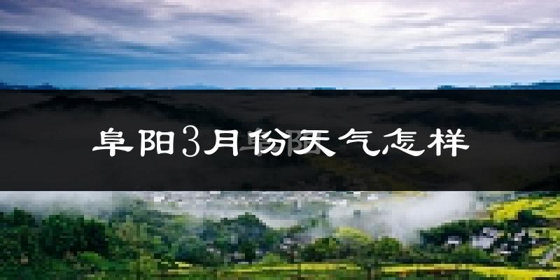 阜阳3月份天气如何?冷热变化大吗?