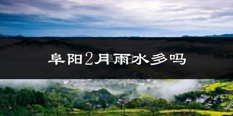 阜阳2月雨水多吗?