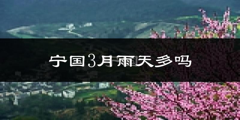 宁国3月雨天多吗?