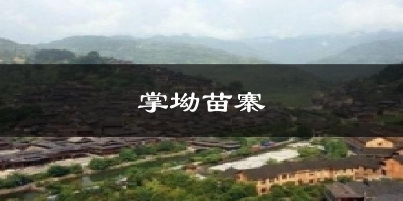 掌坳苗寨天气预报十五天