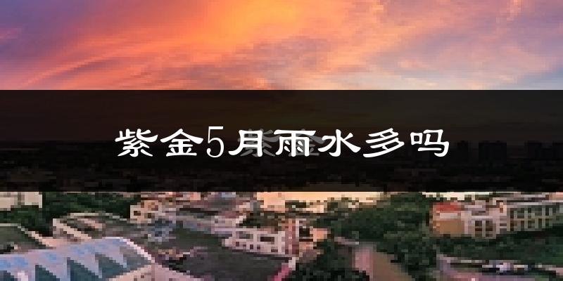 紫金5月雨水多吗?
