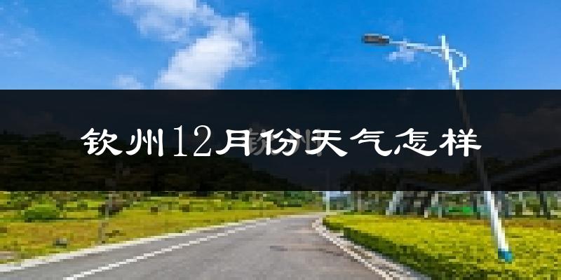 钦州12月份天气怎样?钦州十二月冷吗?