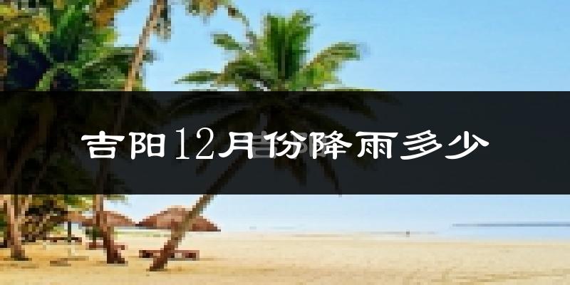 吉阳12月份降雨多少?