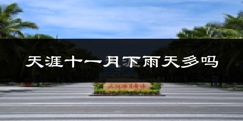 天涯十一月下雨天多吗?天涯11月份降雨量多少?